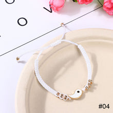 Load image into Gallery viewer, Alloyed Hand-woven Bracelet Diamond Inlaid Fashionable Braided Rope Tai Chi Bracelet Jewelry Gift for Friends Lovers
