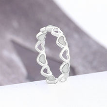 Load image into Gallery viewer, Fashion Luminous Love Adjustable Ring Creative Personality Luminous Ring Open Ring Women Jewelry Accessories

