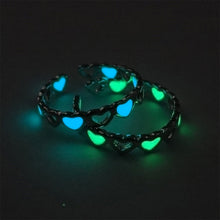 Load image into Gallery viewer, Fashion Luminous Love Adjustable Ring Creative Personality Luminous Ring Open Ring Women Jewelry Accessories
