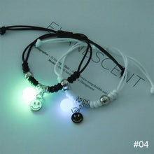 Load image into Gallery viewer, 1 Pair Luminous Bracelet Fashion Alloy Hand Braided Bracelet Luminous Bracelet Jewelry Gift for Friends Lovers
