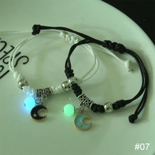 Load image into Gallery viewer, 1 Pair Luminous Bracelet Fashion Alloy Hand Braided Bracelet Luminous Bracelet Jewelry Gift for Friends Lovers
