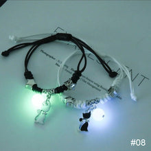 Load image into Gallery viewer, 1 Pair Luminous Bracelet Fashion Alloy Hand Braided Bracelet Luminous Bracelet Jewelry Gift for Friends Lovers
