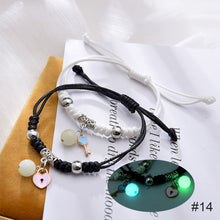 Load image into Gallery viewer, 1 Pair Luminous Bracelet Fashion Alloy Hand Braided Bracelet Luminous Bracelet Jewelry Gift for Friends Lovers
