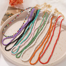 Load image into Gallery viewer, Fashion Creative Colorful Rice Bead Necklace Bohemian Clavicle Choker Beaded Necklace Jewelry Gifts for Women
