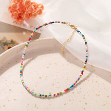 Load image into Gallery viewer, Fashion Creative Colorful Rice Bead Necklace Bohemian Clavicle Choker Beaded Necklace Jewelry Gifts for Women
