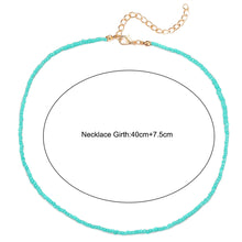 Load image into Gallery viewer, Fashion Creative Colorful Rice Bead Necklace Bohemian Clavicle Choker Beaded Necklace Jewelry Gifts for Women
