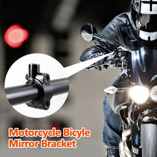 Load image into Gallery viewer, Motorcycle Electric Bicyle Mirror Bracket 8mm 10mm HandleBar Mirror Mount Clamp Rear View Mirror Holder Base
