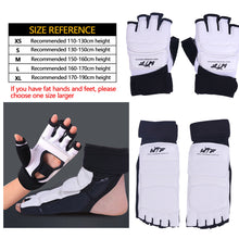 Load image into Gallery viewer, 1 Pair Taekwondo Protectors Sanda Training Match Hands Feet Guard Banket Gloves Foot Hand Joint Protective Gear
