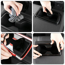 Load image into Gallery viewer, Car Seat Back Row Water Cup Holder Cover Frame Panel Trim Sticker Accessories For Toyota RAV4 2019- 2022 RAV 4 XA50 ABS
