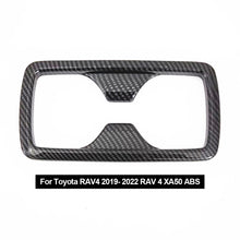 Load image into Gallery viewer, Car Seat Back Row Water Cup Holder Cover Frame Panel Trim Sticker Accessories For Toyota RAV4 2019- 2022 RAV 4 XA50 ABS
