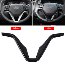 Load image into Gallery viewer, Carbon Fiber Steering Car Wheel Cover Trim Interior Mouldings Strip Decoration fit for Hyundai Tucson 2016 - 2020
