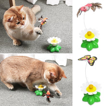 Load image into Gallery viewer, Automatic Electric Rotating Cat Toy Colorful Butterfly Bird Animal Shape Plastic Funny Pet Dog Kitten Interactive Training Toys
