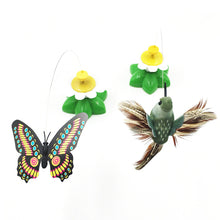 Load image into Gallery viewer, Automatic Electric Rotating Cat Toy Colorful Butterfly Bird Animal Shape Plastic Funny Pet Dog Kitten Interactive Training Toys
