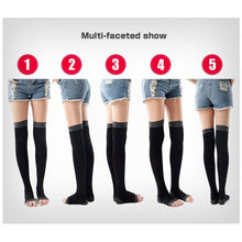 Load image into Gallery viewer, 1 Pair Legs Shaper Stovepipe Socks Sleep Stovepipe Socks Shaping Long Compression Socks Weight Loss Socks

