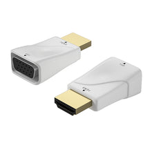 Load image into Gallery viewer, Mini HDMI-compatible To VGA Adapter HD 1080P VGA Output PC Converter Connector Audio Video For XiaoMi Huawei Laptop Game Gadgets
