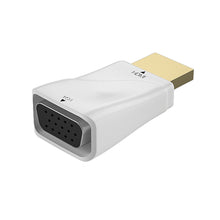 Load image into Gallery viewer, Mini HDMI-compatible To VGA Adapter HD 1080P VGA Output PC Converter Connector Audio Video For XiaoMi Huawei Laptop Game Gadgets
