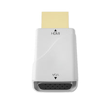 Load image into Gallery viewer, Mini HDMI-compatible To VGA Adapter HD 1080P VGA Output PC Converter Connector Audio Video For XiaoMi Huawei Laptop Game Gadgets

