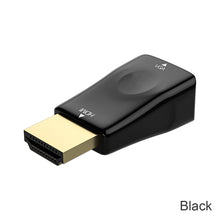 Load image into Gallery viewer, Mini HDMI-compatible To VGA Adapter HD 1080P VGA Output PC Converter Connector Audio Video For XiaoMi Huawei Laptop Game Gadgets

