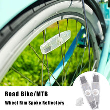 Load image into Gallery viewer, 4Pcs Road Bike Warning Spoke Safety Warning Light Wheel Rim Reflective Mount Night Reflectors Flashing Lights Cycling Light
