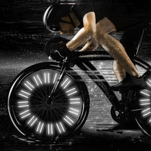 Load image into Gallery viewer, 12Pcs Reflective Mount Clip Tube Warning Strip Bicycle Wheel Spoke Reflector Stripe Steel Wire Lamp MTB Bike Reflector Light
