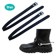 Load image into Gallery viewer, 2Pcs PU Leather Long Training Horse Spur Strap Riding Sports Accessories Outdoor Durable Solid With Buckle Protective Equipment

