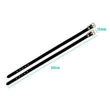 Load image into Gallery viewer, 2Pcs PU Leather Long Training Horse Spur Strap Riding Sports Accessories Outdoor Durable Solid With Buckle Protective Equipment
