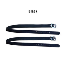 Load image into Gallery viewer, 2Pcs PU Leather Long Training Horse Spur Strap Riding Sports Accessories Outdoor Durable Solid With Buckle Protective Equipment
