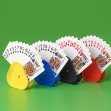 Load image into Gallery viewer, 4pcs/set Triangle Shaped Hands-Free Playing Card Holder Board Game Poker Seat Lazy Poker Base Game Organizes Free Your Hands
