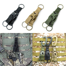 Load image into Gallery viewer, Outdoor Molle Webbing Attach Belt Clip Backpack Strap Clasp Quickdraw Carabiner Camp Water Bottle Hanger Tactical Holder Hook
