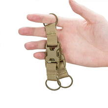Load image into Gallery viewer, Outdoor Molle Webbing Attach Belt Clip Backpack Strap Clasp Quickdraw Carabiner Camp Water Bottle Hanger Tactical Holder Hook
