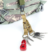 Load image into Gallery viewer, Outdoor Molle Webbing Attach Belt Clip Backpack Strap Clasp Quickdraw Carabiner Camp Water Bottle Hanger Tactical Holder Hook
