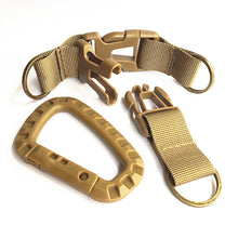 Load image into Gallery viewer, Outdoor Molle Webbing Attach Belt Clip Backpack Strap Clasp Quickdraw Carabiner Camp Water Bottle Hanger Tactical Holder Hook
