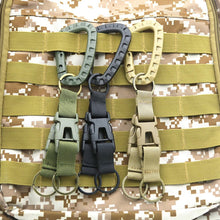Load image into Gallery viewer, Outdoor Molle Webbing Attach Belt Clip Backpack Strap Clasp Quickdraw Carabiner Camp Water Bottle Hanger Tactical Holder Hook
