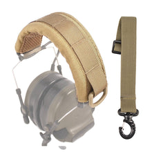 Load image into Gallery viewer, Tactical Modular Headphone Protection Cover Call Headband Earmuff MOLLE Protection Case Headset Cover For Shooting Hunting
