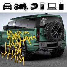 Load image into Gallery viewer, Personalized Decoration Helmet Sticker HAHAHA Motorcycle Helmet Sticker Decor Decal for Motorbike Car Body Window Bumper Sticker
