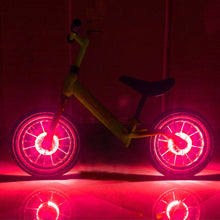 Load image into Gallery viewer, 22LED Intelligent Induction Bicycle Wheel Light Vibration Sensing Spoke Lights Rechargeable Flash Spoke Light Kids Balance Light

