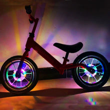 Load image into Gallery viewer, 22LED Intelligent Induction Bicycle Wheel Light Vibration Sensing Spoke Lights Rechargeable Flash Spoke Light Kids Balance Light
