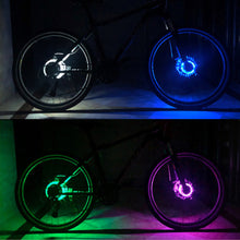 Load image into Gallery viewer, 22LED Intelligent Induction Bicycle Wheel Light Vibration Sensing Spoke Lights Rechargeable Flash Spoke Light Kids Balance Light
