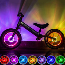 Load image into Gallery viewer, Rechargeable Smart Bicycle Wheel Light Bike Hub Spoke Light LED Cycling Spoke Light Kids Balance Bike Light Bicycle Accessories
