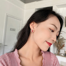 Load image into Gallery viewer, Fashion Personality Rice Beads Flower Earrings Crystal Braided Flower Color Earrings Beaded Cute Fresh Creative Women Jewelry
