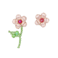 Load image into Gallery viewer, Fashion Personality Rice Beads Flower Earrings Crystal Braided Flower Color Earrings Beaded Cute Fresh Creative Women Jewelry
