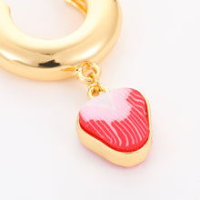 Load image into Gallery viewer, 3pcs/set Creative Rice Beads Soft Clay Earrings Fruit Strawberry Rice Beads Imitation Zircon Rhinestones Ear Stud Women Jewelry
