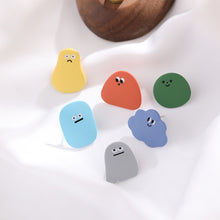 Load image into Gallery viewer, Cute Cartoon Cloud Earrings Funny Smiley Cute Summer Spring Simple Personality Earrings Women Girls Ear Clips Ear Stud Jewelry
