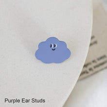 Load image into Gallery viewer, Cute Cartoon Cloud Earrings Funny Smiley Cute Summer Spring Simple Personality Earrings Women Girls Ear Clips Ear Stud Jewelry
