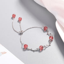 Load image into Gallery viewer, Fashion Beaded Branch Strawberry Crystal Bracelet Adjustable Retro Bracelet Pink Crystal Women Elegant Jewelry Gift Accessories
