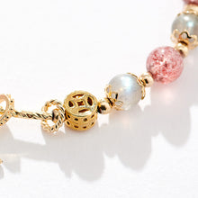 Load image into Gallery viewer, Fashion Beaded Branch Strawberry Crystal Star Bracelet Adjustable Retro Bracelet Pink Crystal Women Elegant Jewelry Gift Accessories
