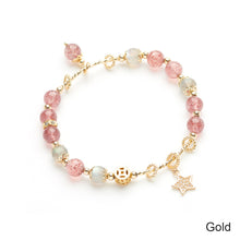 Load image into Gallery viewer, Fashion Beaded Branch Strawberry Crystal Star Bracelet Adjustable Retro Bracelet Pink Crystal Women Elegant Jewelry Gift Accessories
