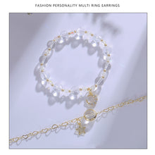 Load image into Gallery viewer, Fashion Beaded Branch Strawberry Crystal Bracelet Adjustable Moon Star Bracelet White Women Elegant Jewelry Gift Accessories
