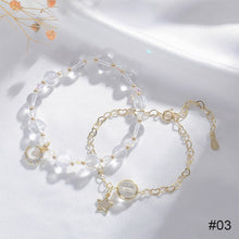 Load image into Gallery viewer, Fashion Beaded Branch Strawberry Crystal Bracelet Adjustable Moon Star Bracelet White Women Elegant Jewelry Gift Accessories
