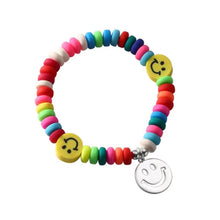 Load image into Gallery viewer, Rainbow Smiley Bracelet Rice Beads Handmade Fashion Elastic Rope Bead Bracelet Creative Women Jewelry Accessories
